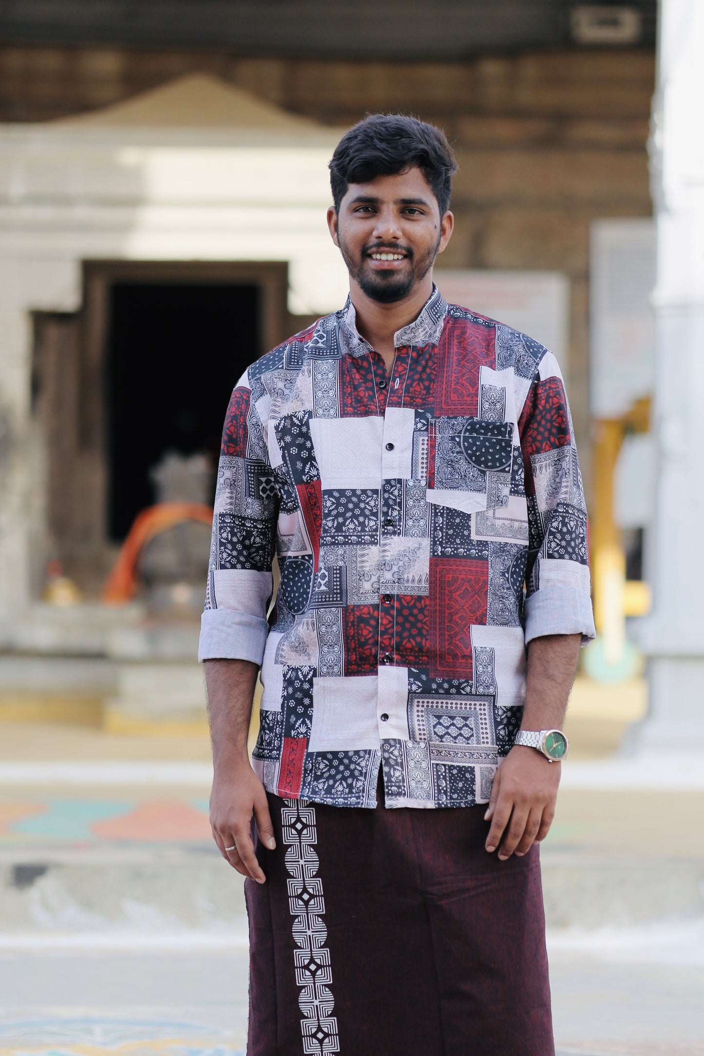 Maroon checks