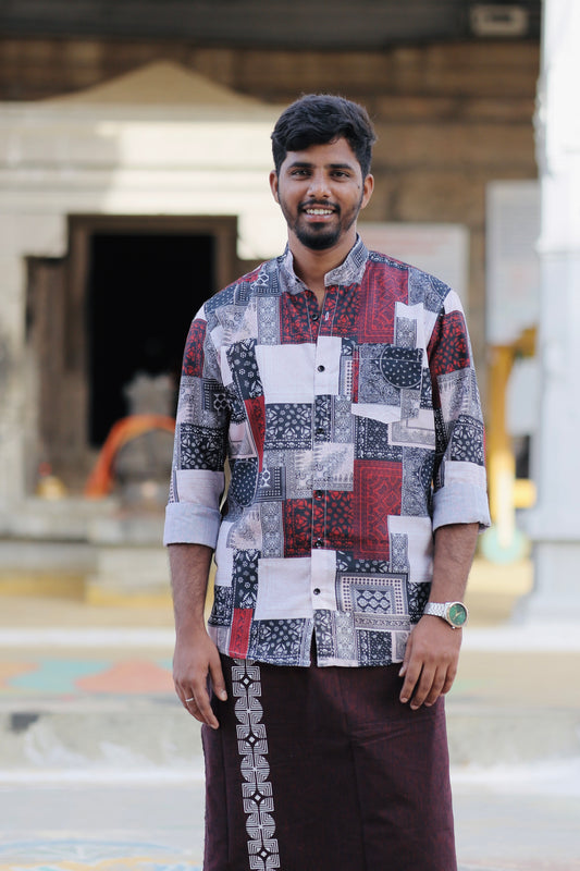 Maroon checks