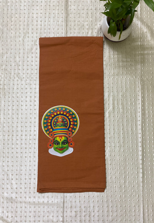 Brown Kathakali art dhoti