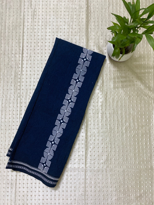 Navy varnam art dhoti